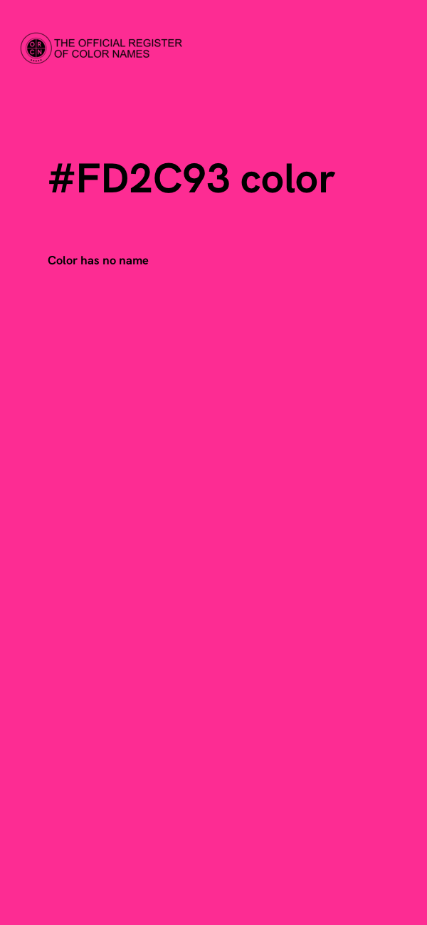 #FD2C93 color image