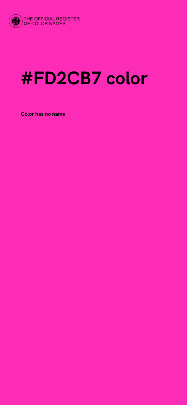 #FD2CB7 color image