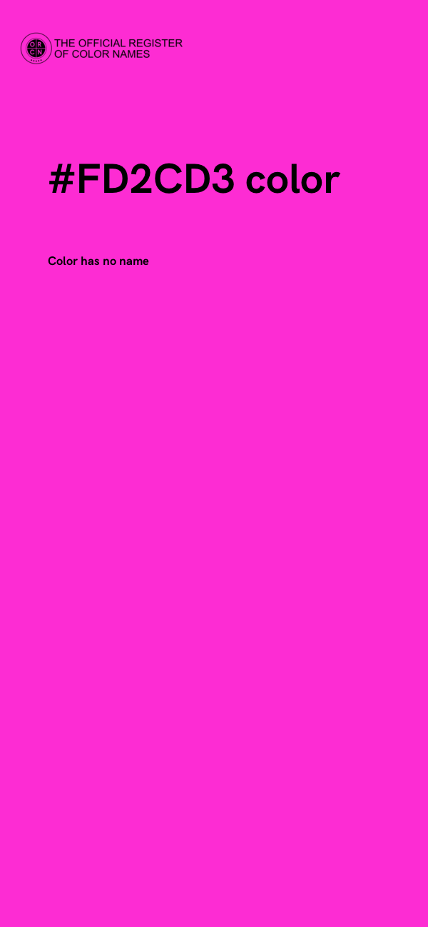#FD2CD3 color image