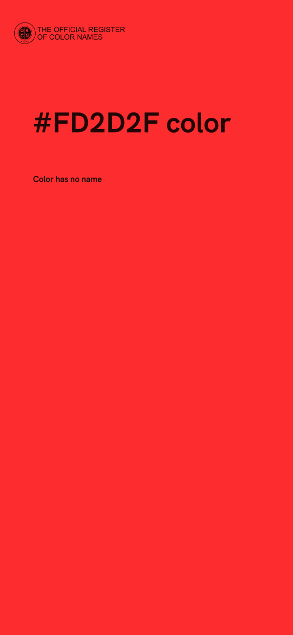 #FD2D2F color image