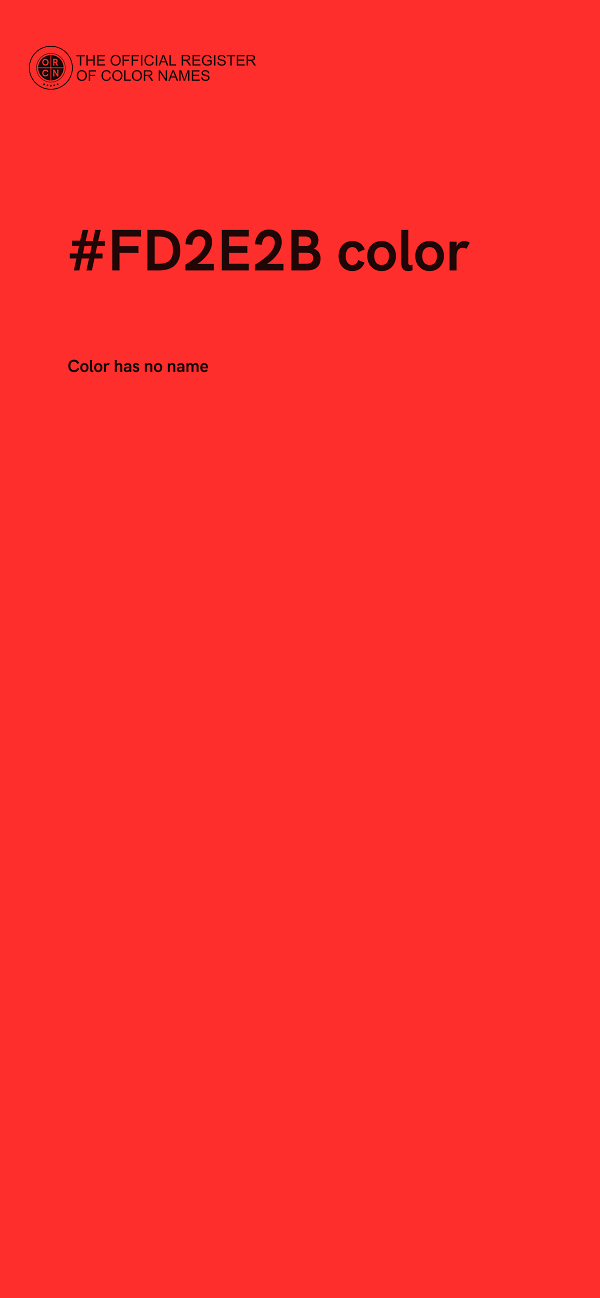 #FD2E2B color image