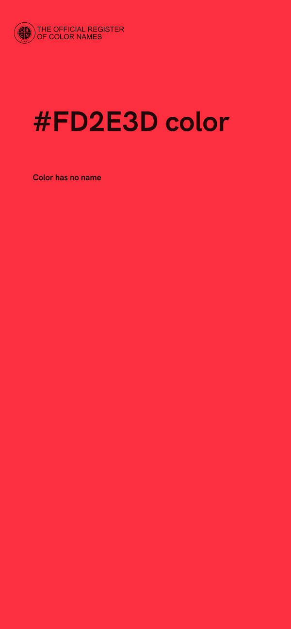 #FD2E3D color image