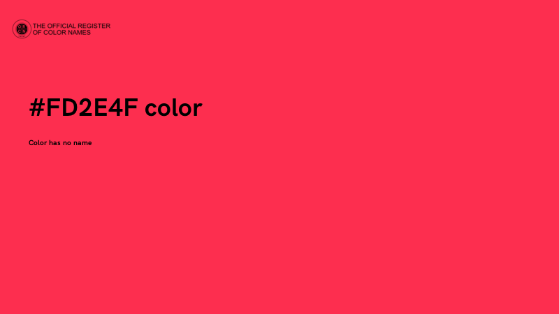 #FD2E4F color image
