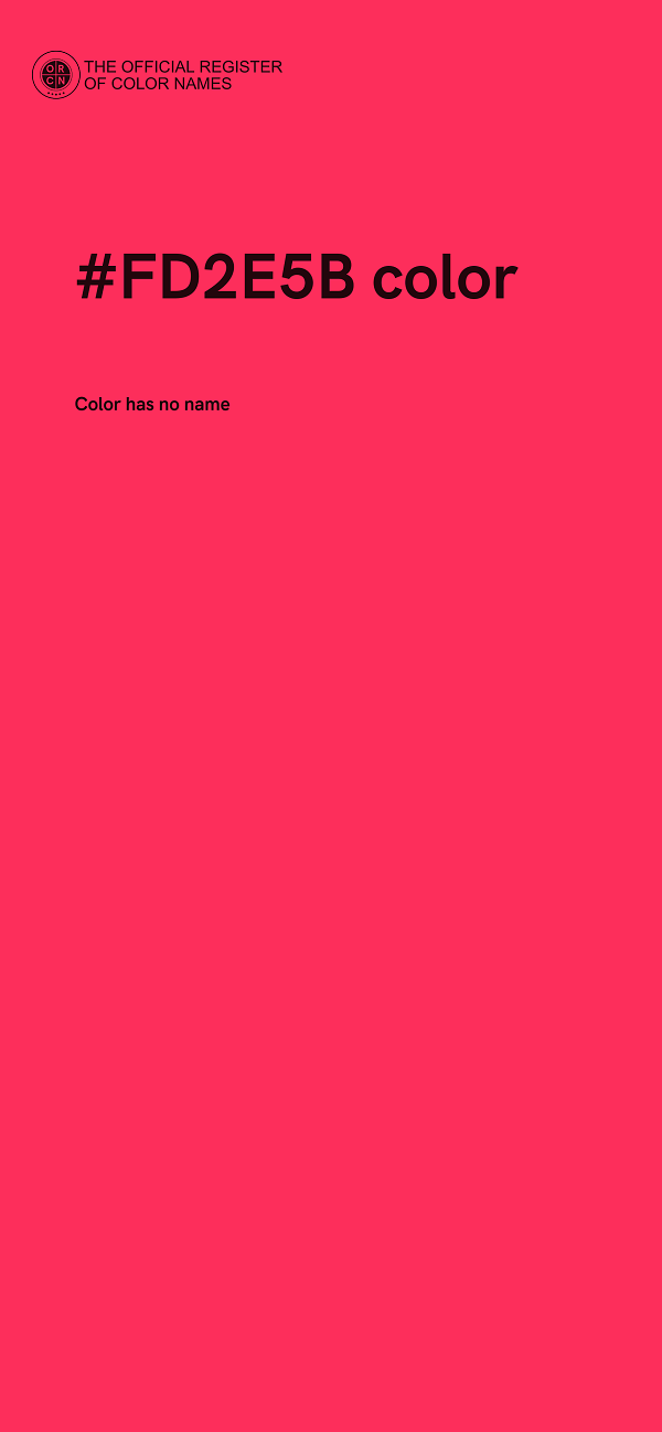 #FD2E5B color image