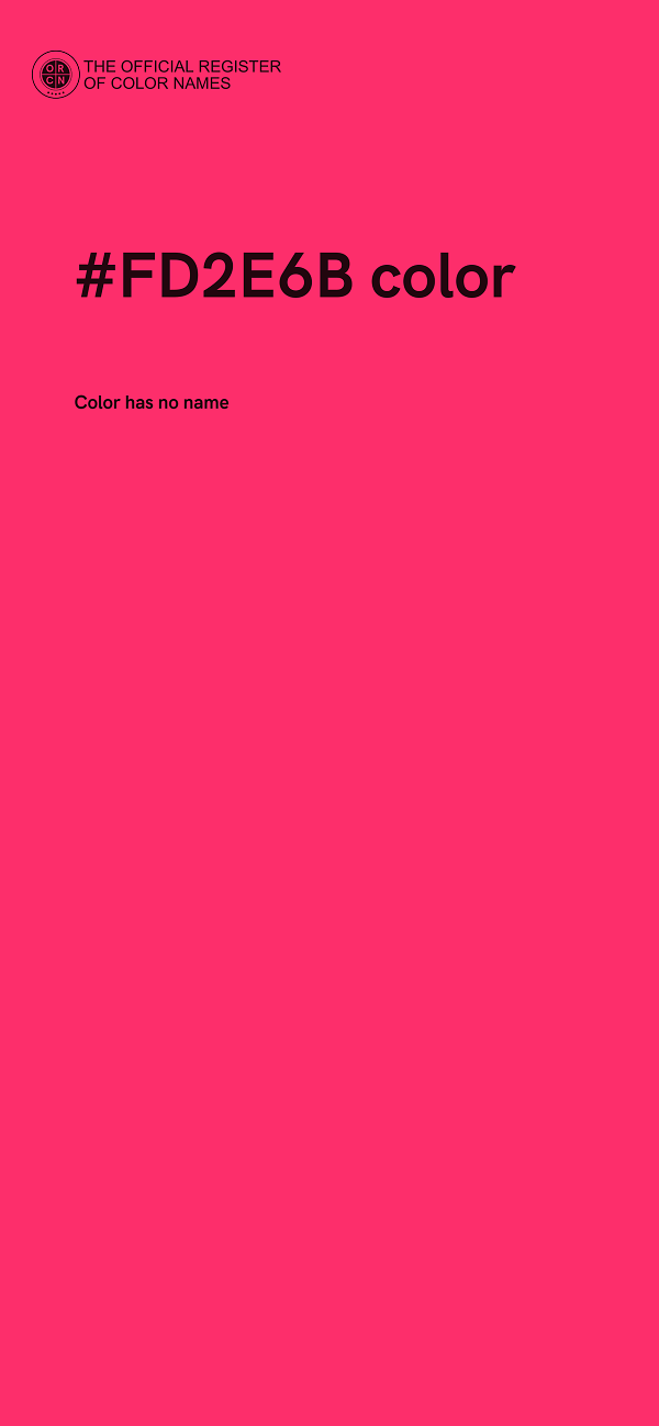 #FD2E6B color image