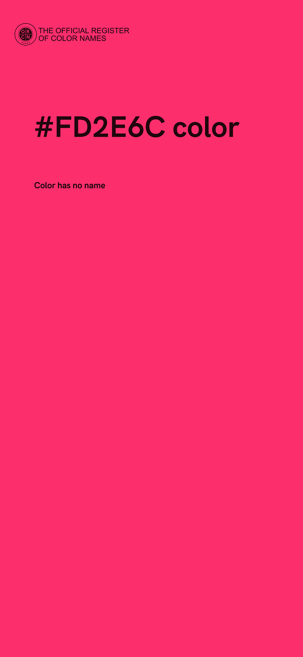 #FD2E6C color image
