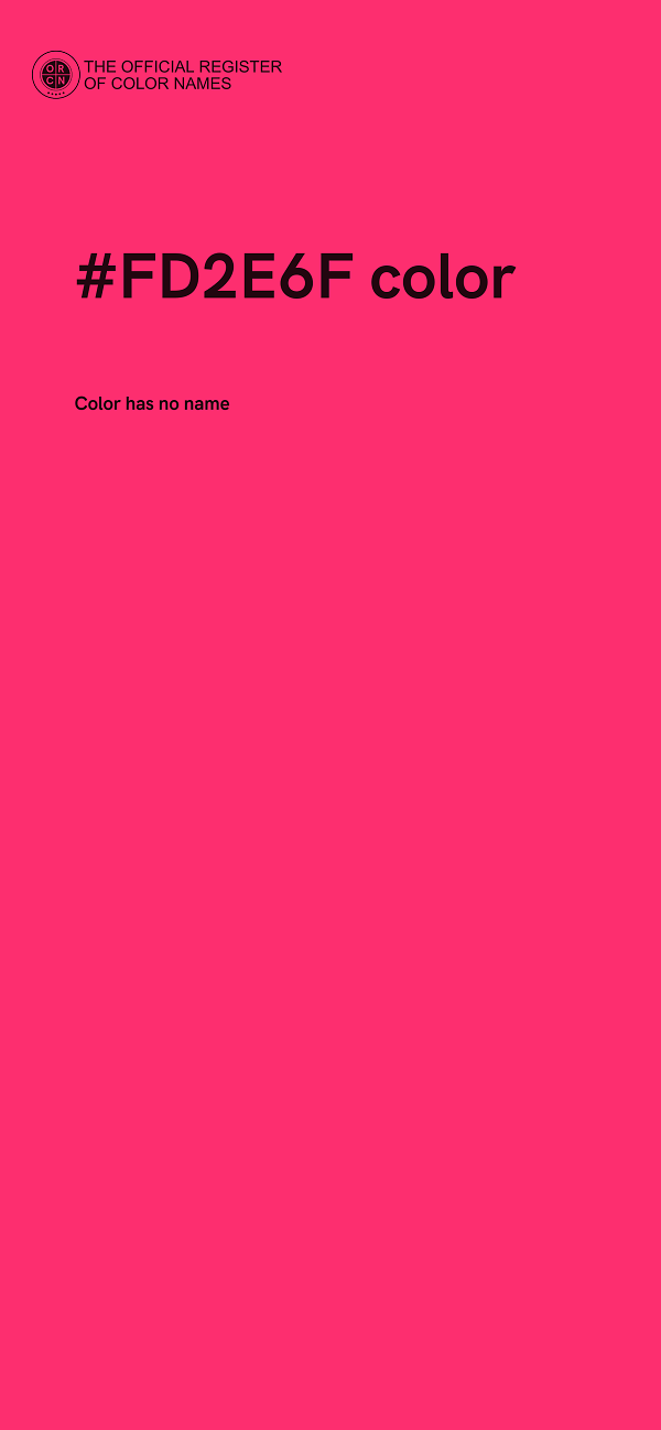 #FD2E6F color image