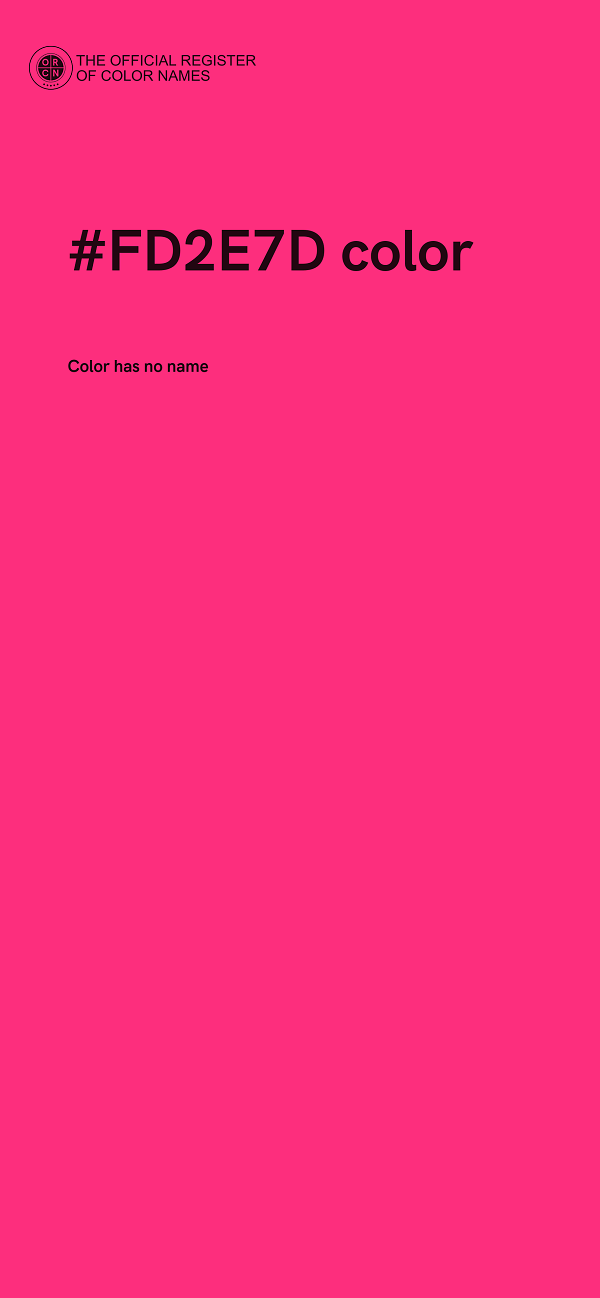 #FD2E7D color image