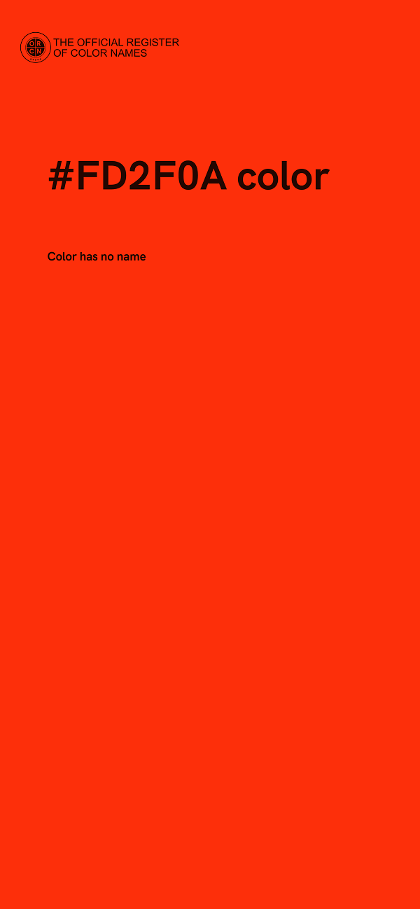 #FD2F0A color image