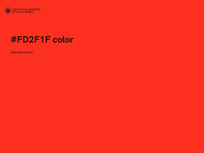 #FD2F1F color image