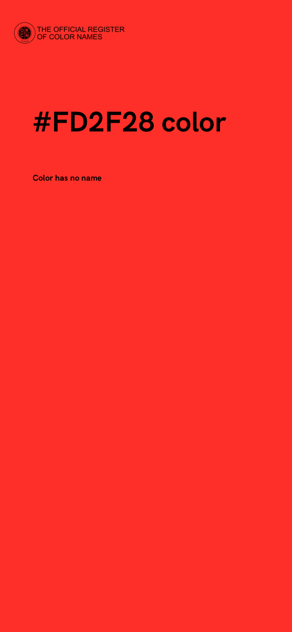 #FD2F28 color image