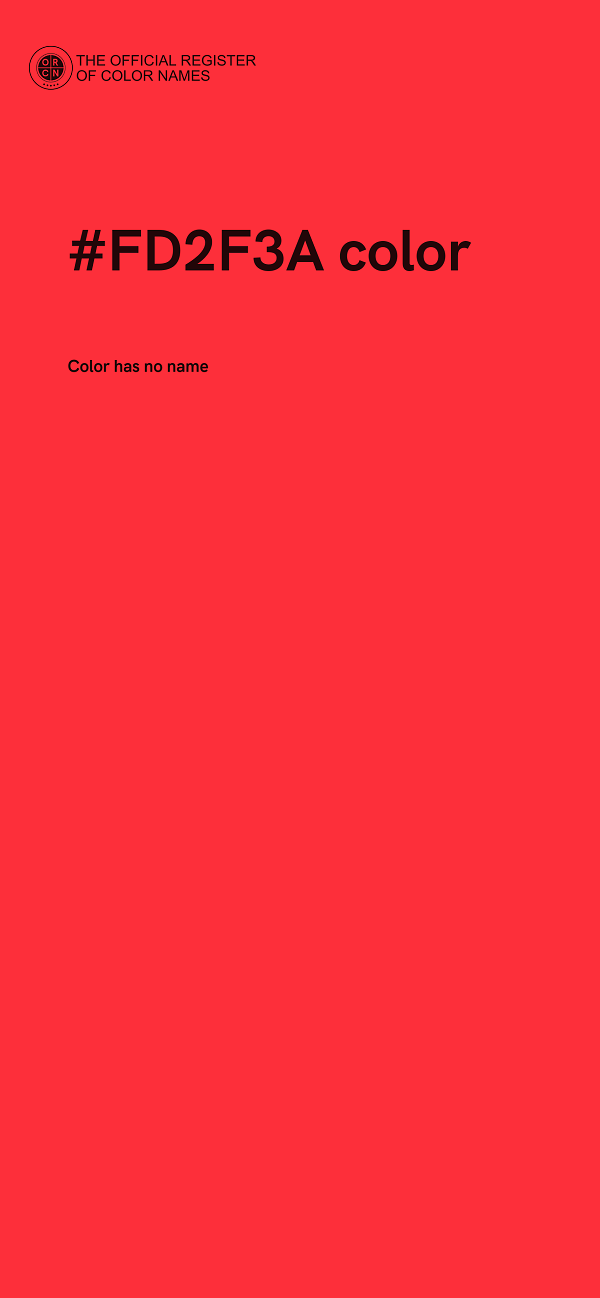 #FD2F3A color image