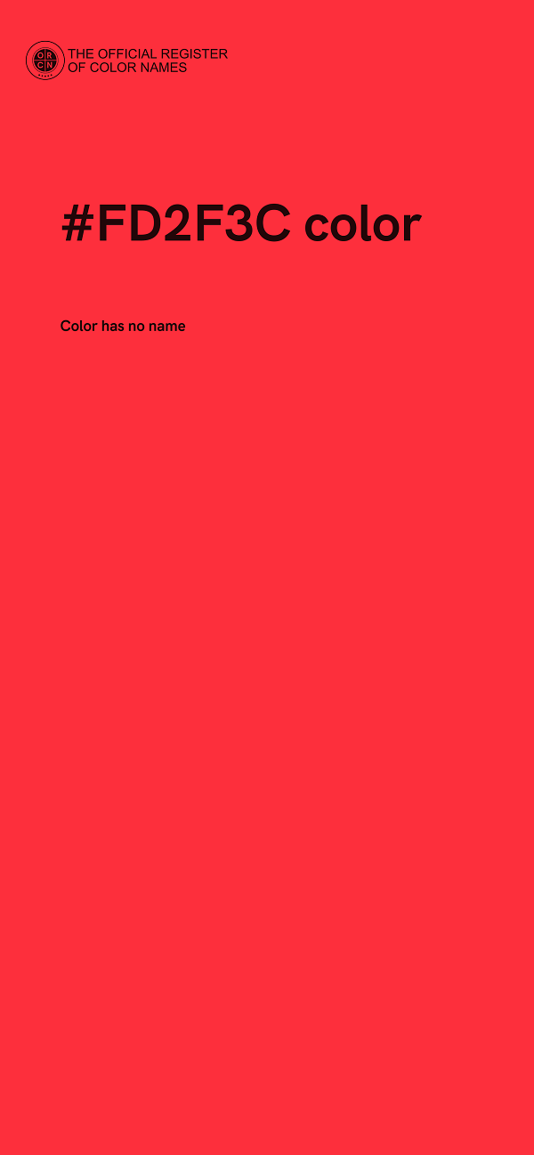 #FD2F3C color image