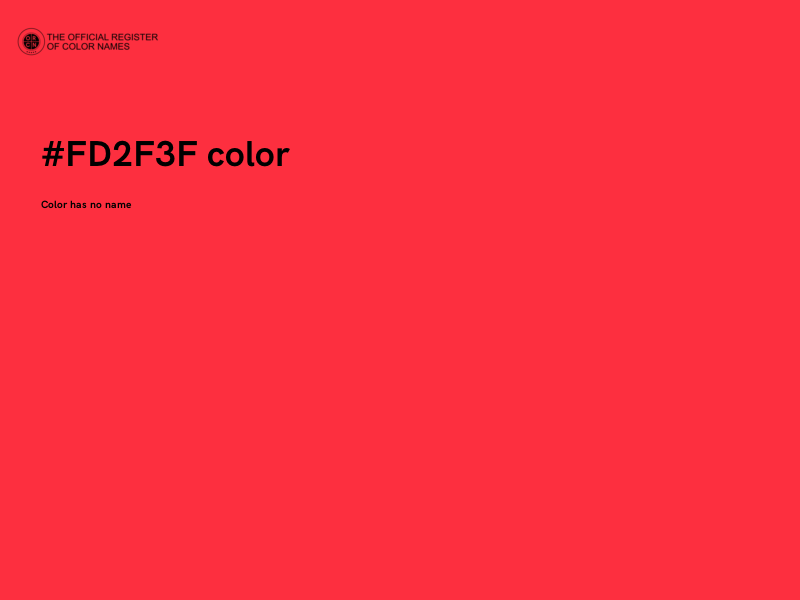 #FD2F3F color image