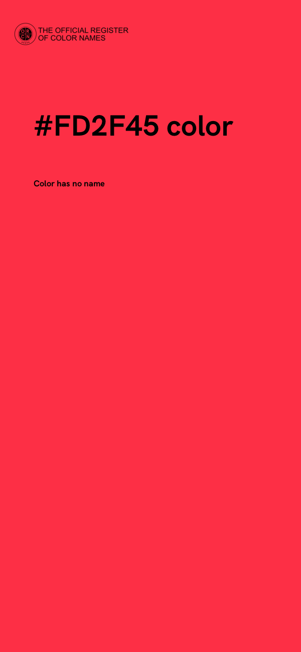 #FD2F45 color image
