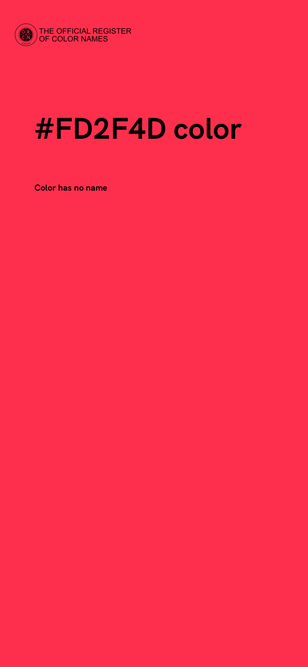 #FD2F4D color image