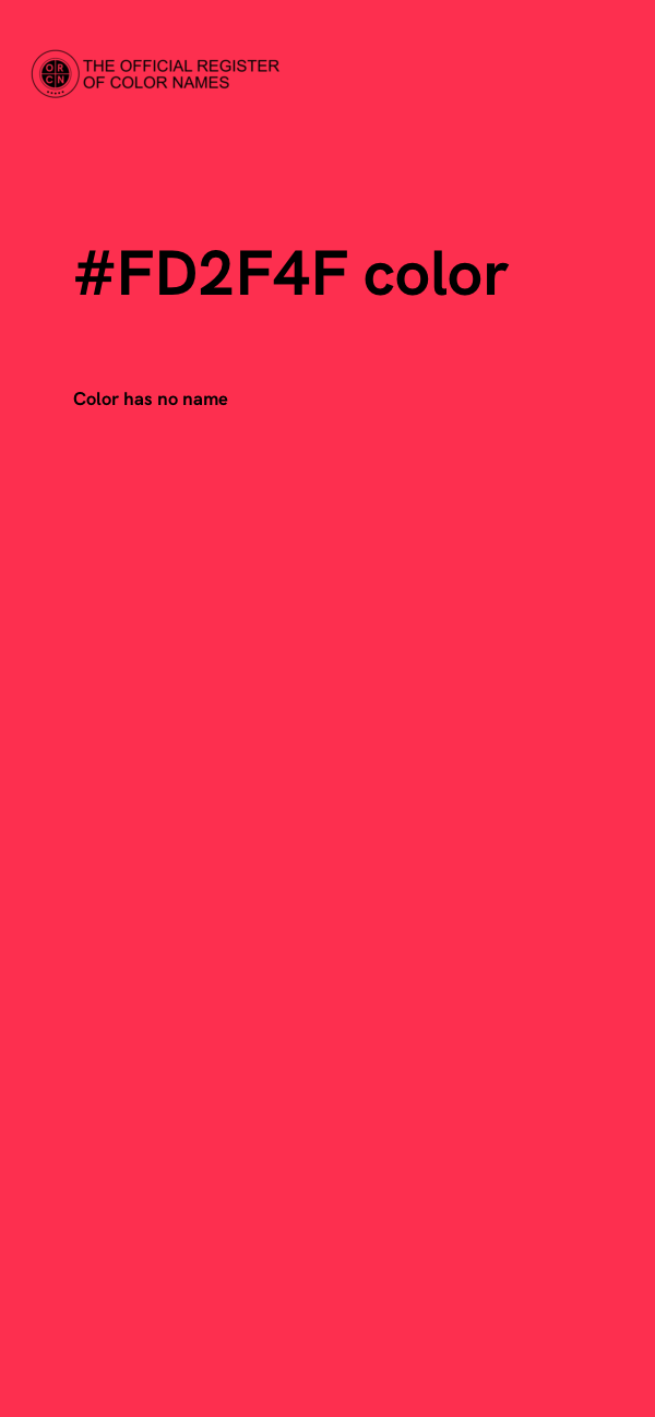 #FD2F4F color image