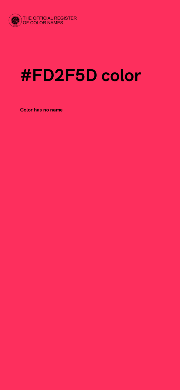 #FD2F5D color image