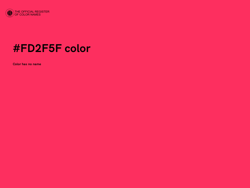 #FD2F5F color image