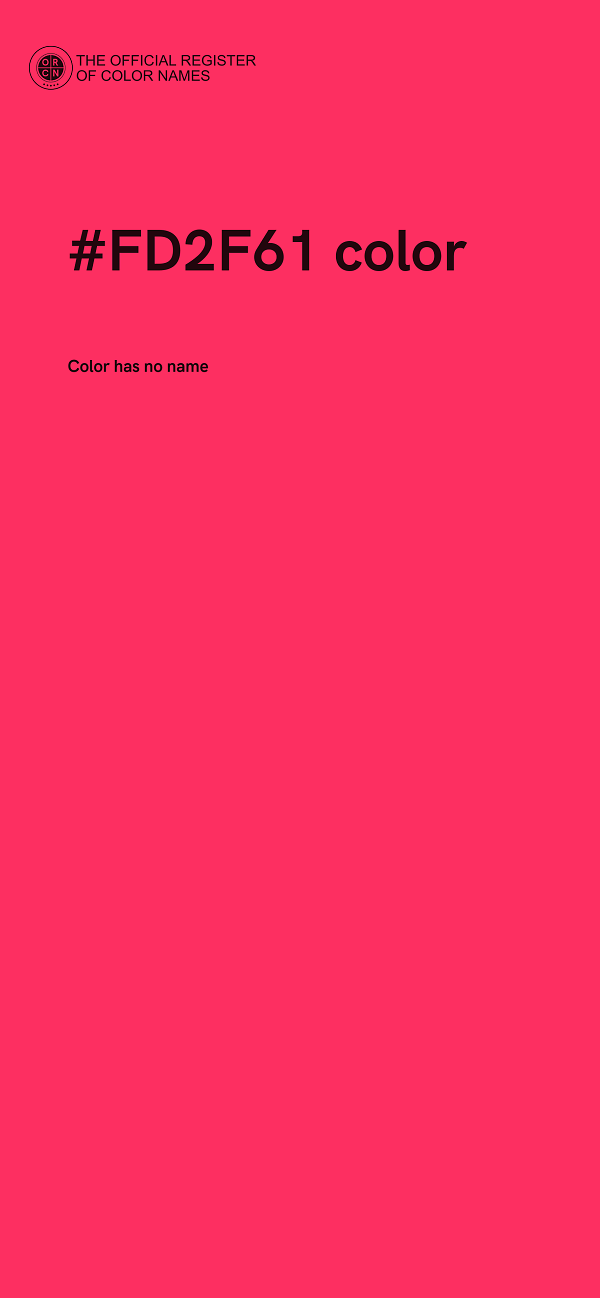 #FD2F61 color image