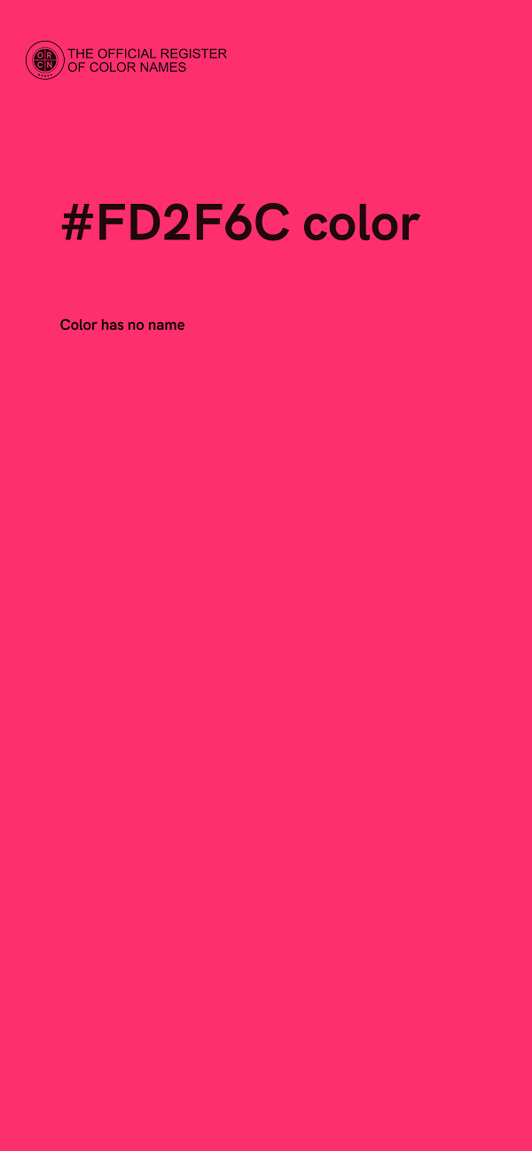 #FD2F6C color image