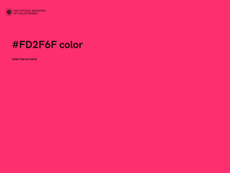 #FD2F6F color image