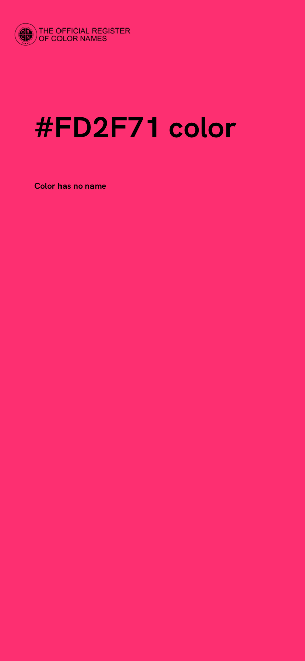 #FD2F71 color image