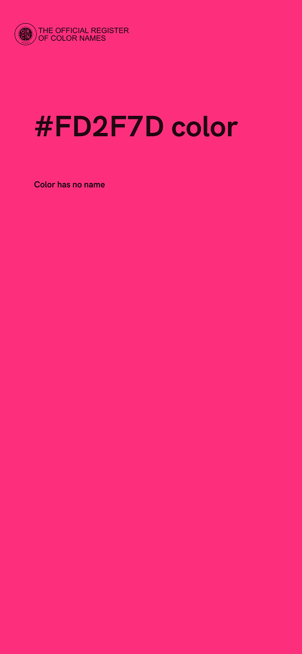#FD2F7D color image