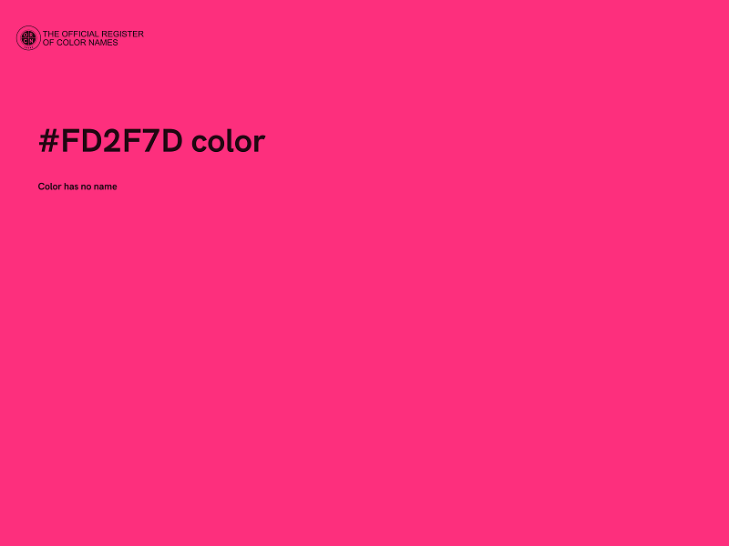 #FD2F7D color image
