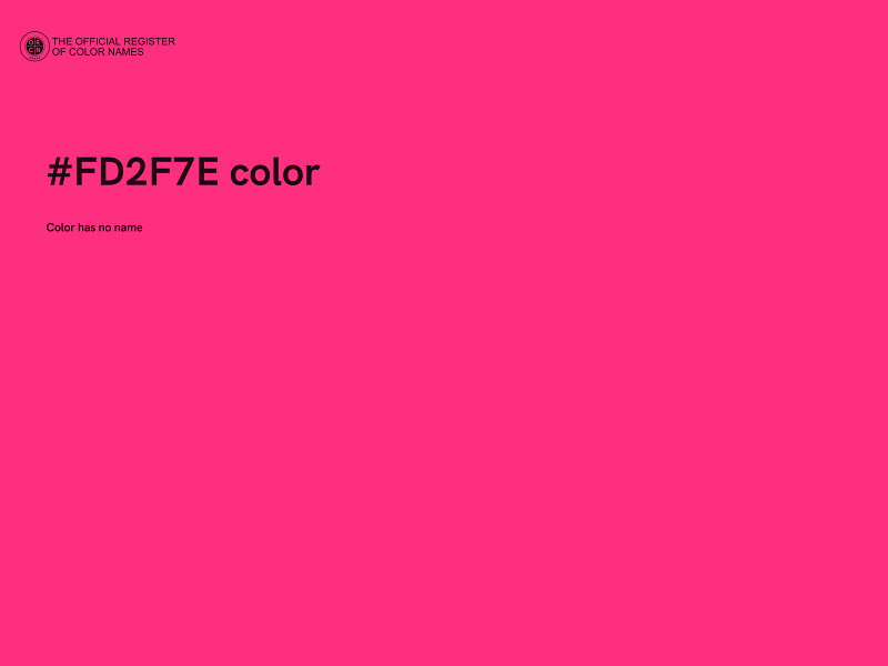 #FD2F7E color image