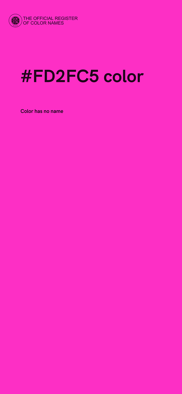 #FD2FC5 color image