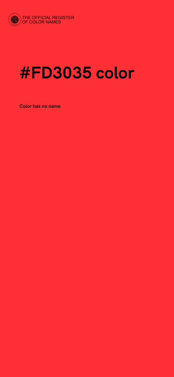 #FD3035 color image