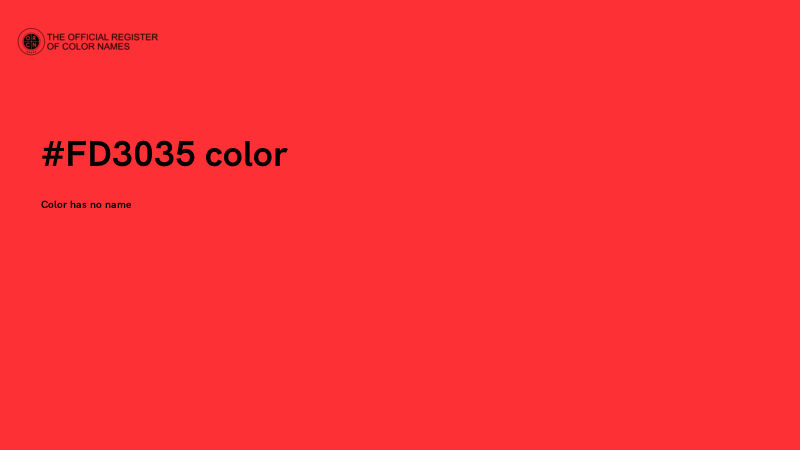 #FD3035 color image