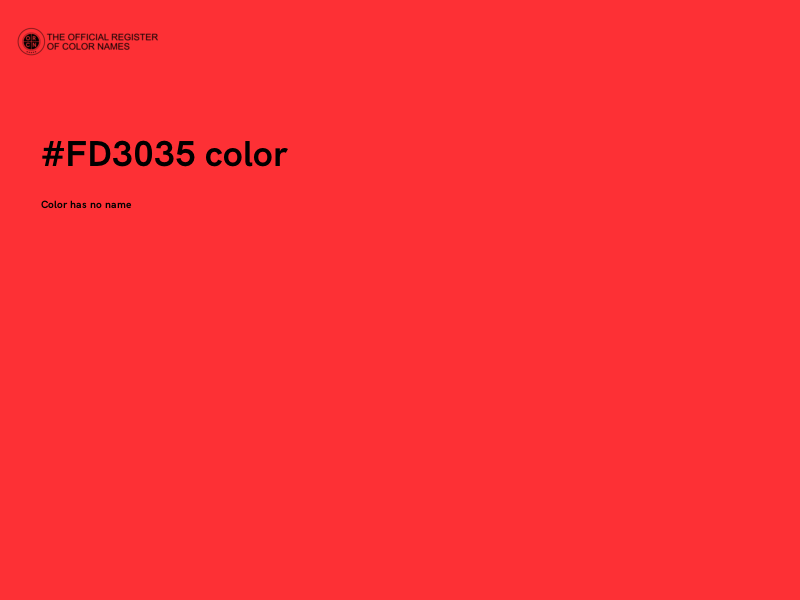 #FD3035 color image