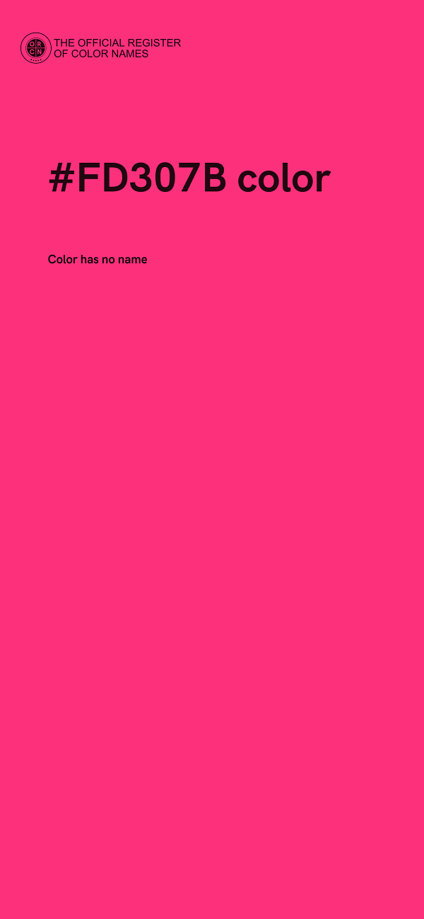 #FD307B color image