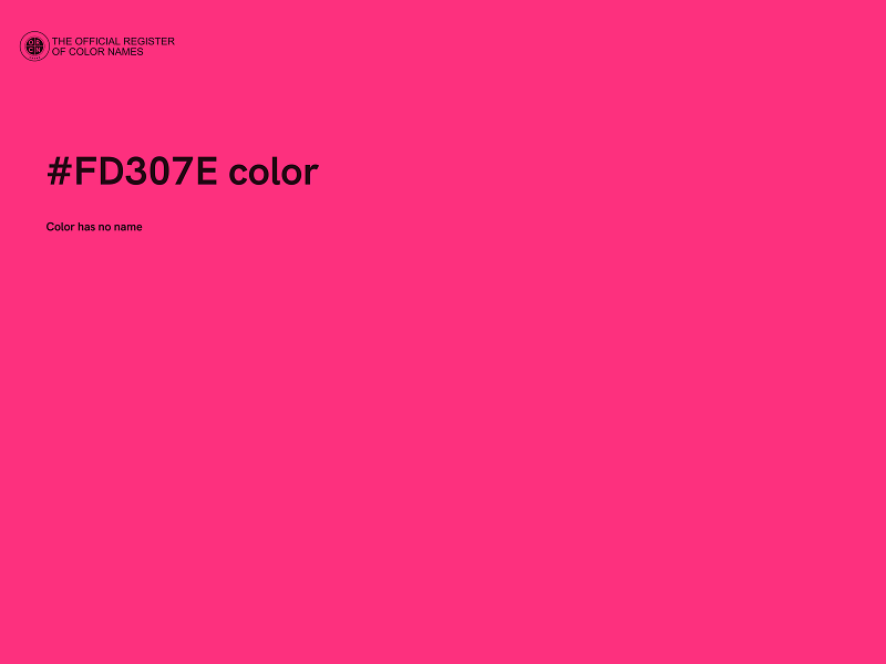 #FD307E color image