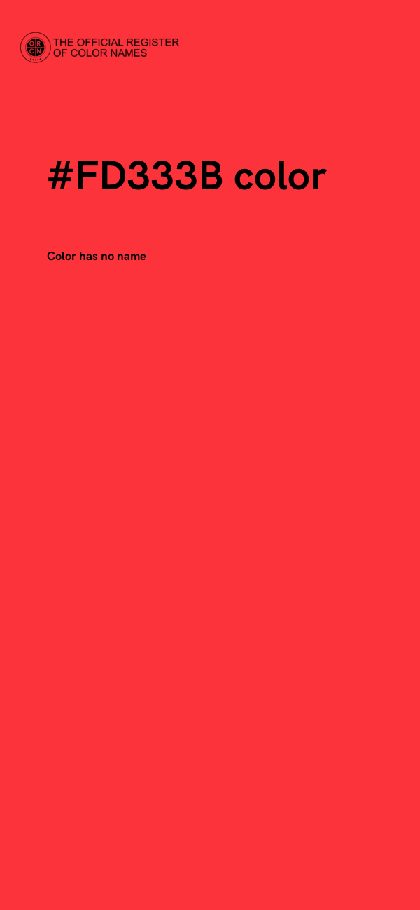 #FD333B color image