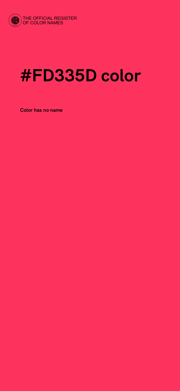 #FD335D color image