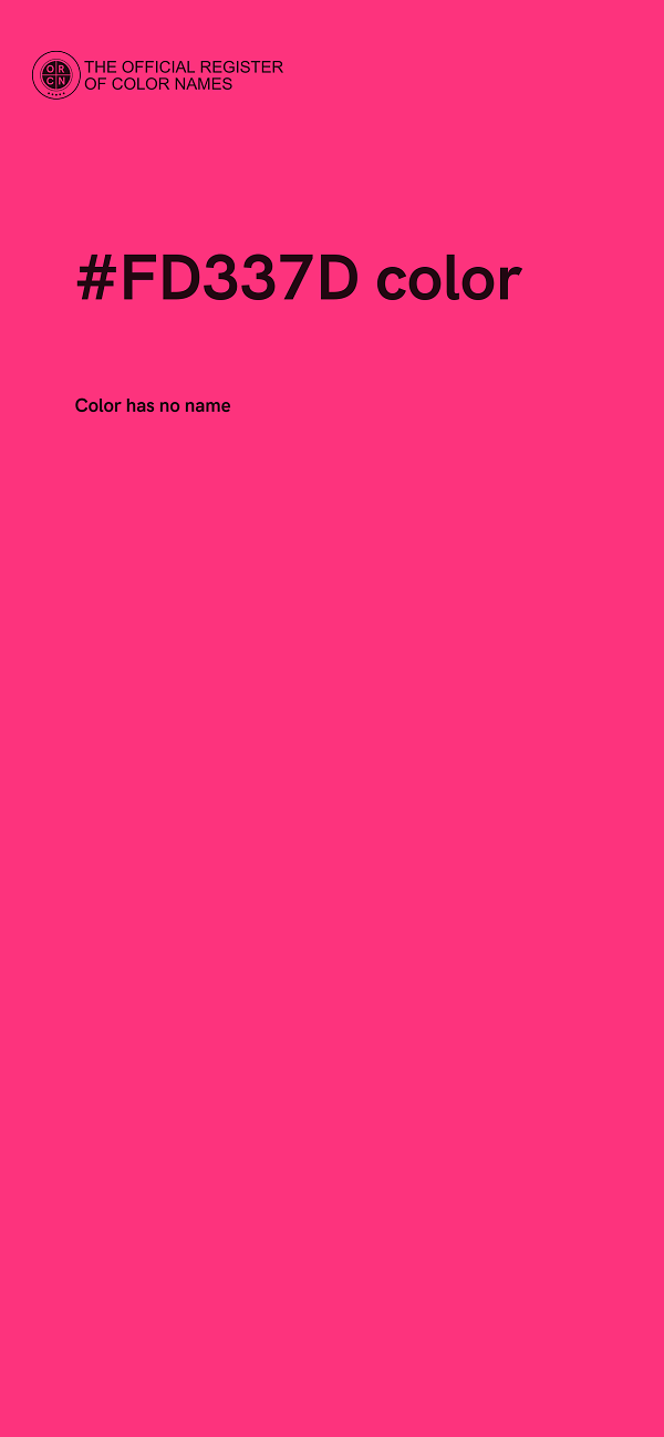#FD337D color image