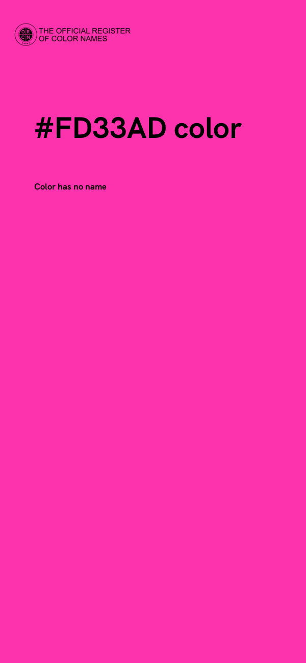 #FD33AD color image