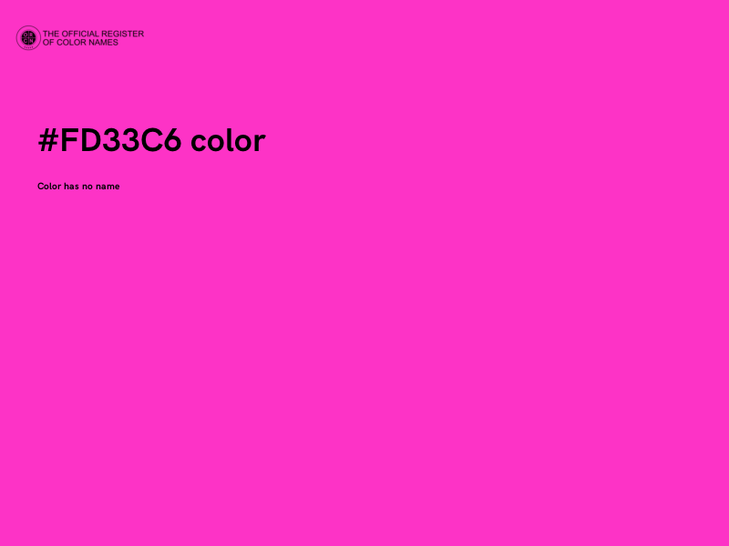#FD33C6 color image