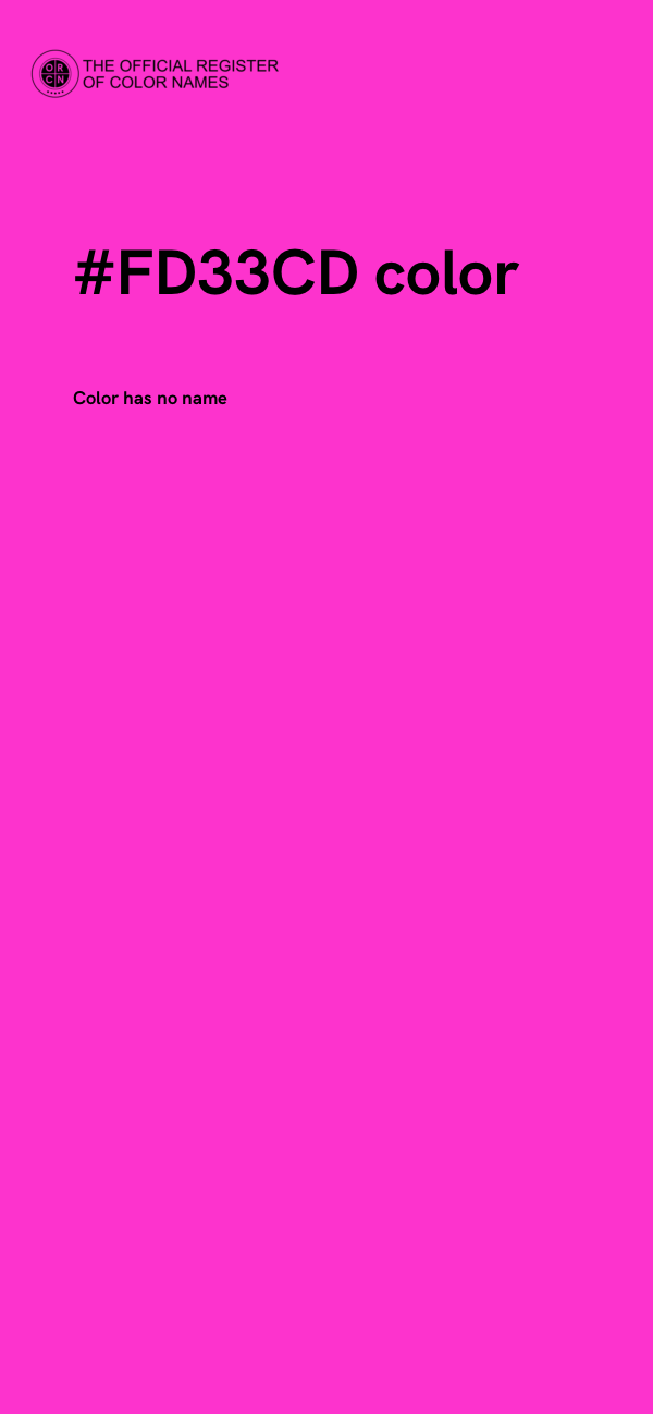 #FD33CD color image