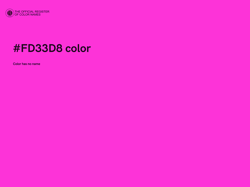 #FD33D8 color image