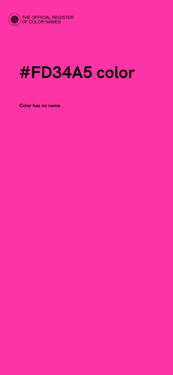 #FD34A5 color image