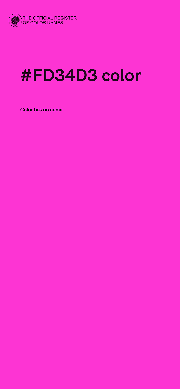 #FD34D3 color image
