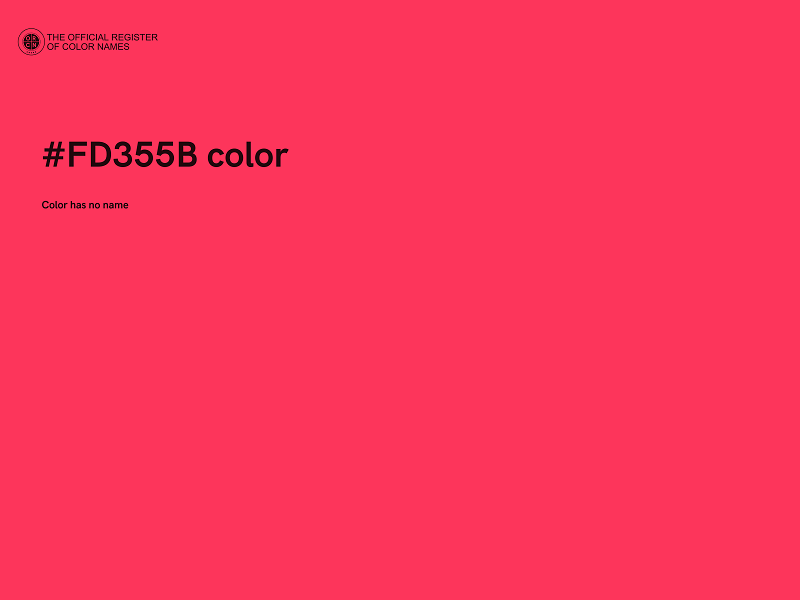 #FD355B color image