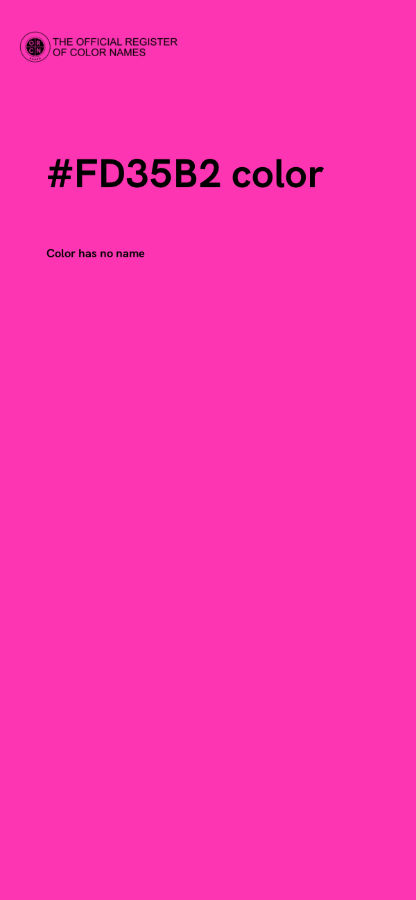 #FD35B2 color image