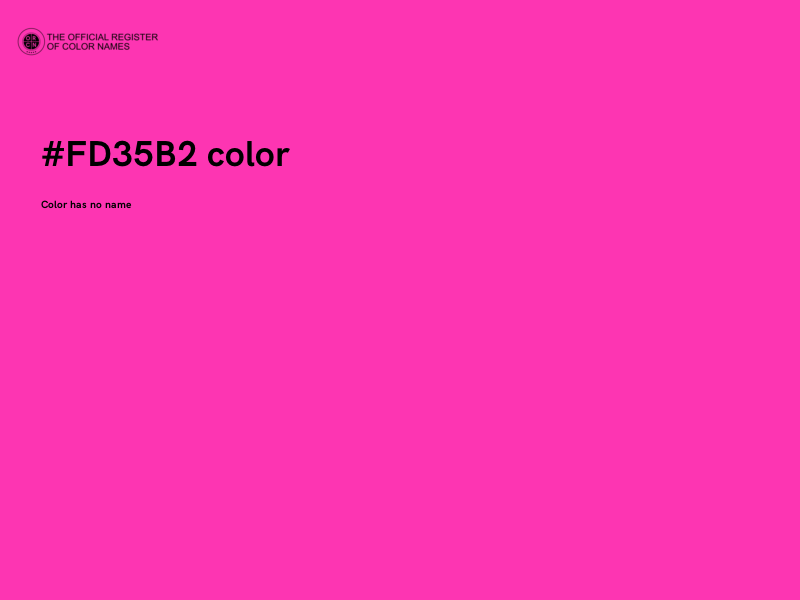 #FD35B2 color image