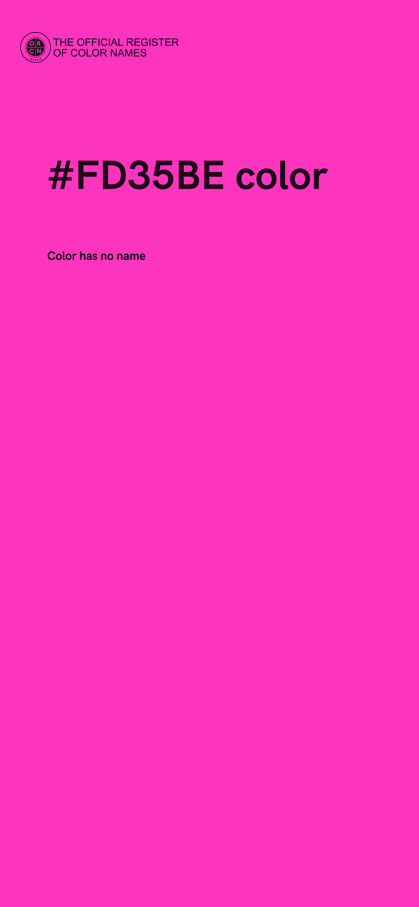 #FD35BE color image