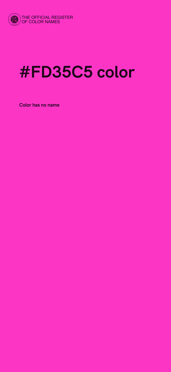 #FD35C5 color image